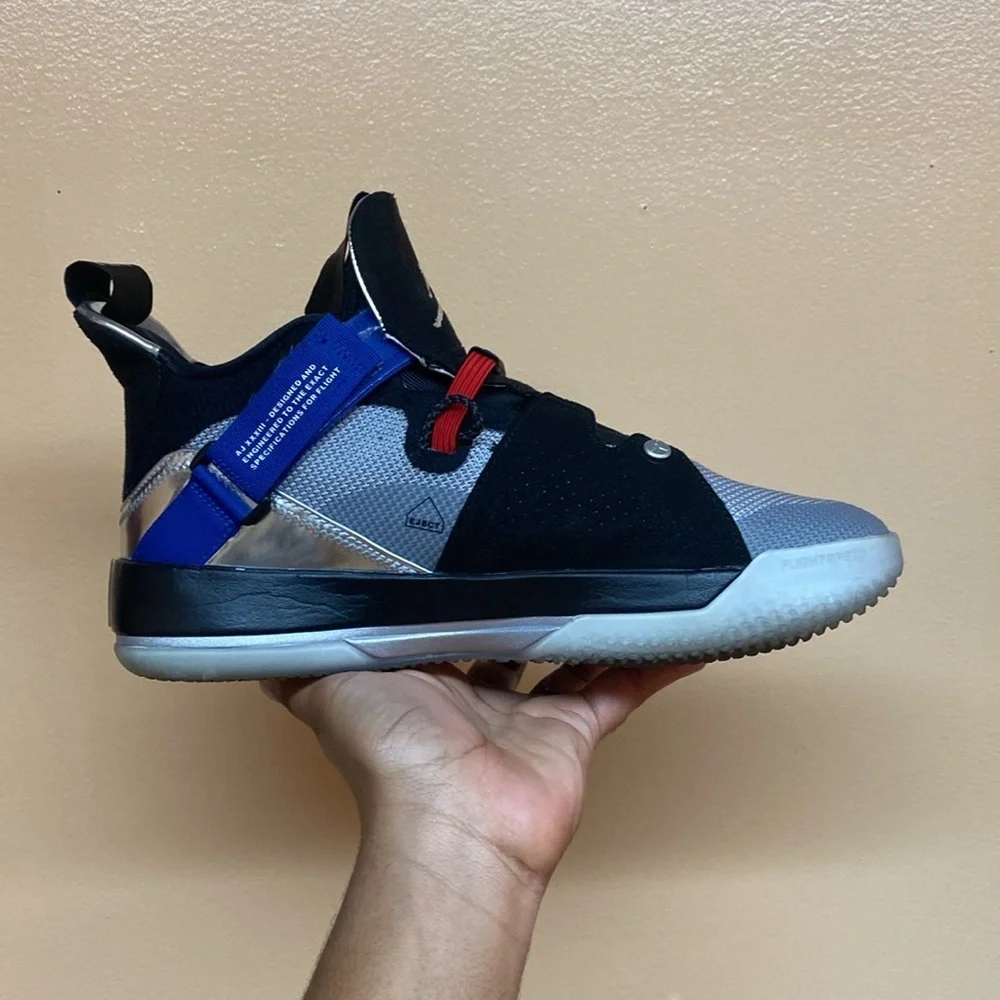 Nike Air Jordan XXXIII 33 All-Star Metallic Silver Black Charlotte AQ8830-005